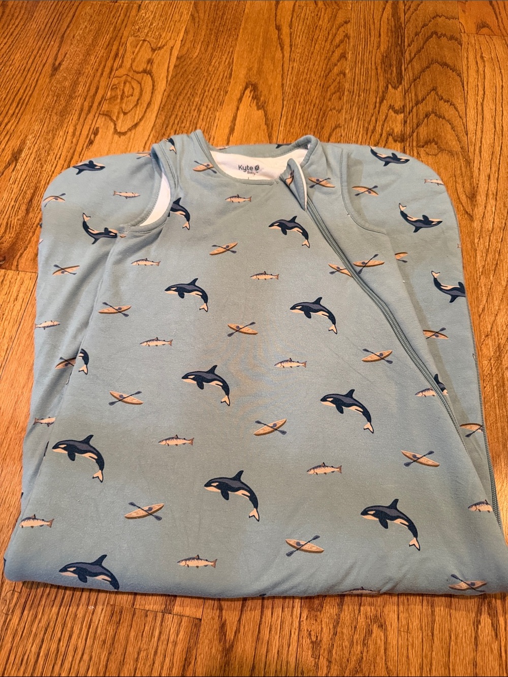 Kyte BABY Light Blue Whale & Canoe Sleep Bag